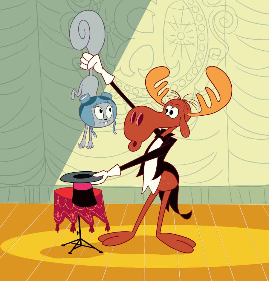 Rocky and Bullwinkle ugly cartoons